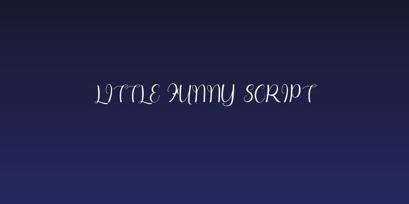 Little Funny Script Social Header