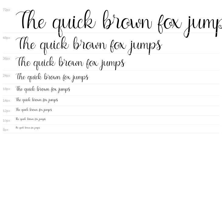 Little Funny Script Waterfall