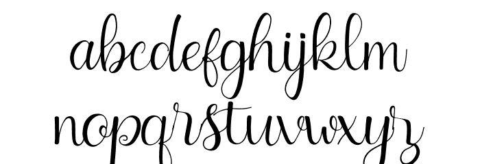 Little Funny Script Font LOWERCASE