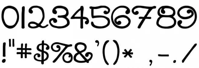 Little Golden Font OTHER CHARS