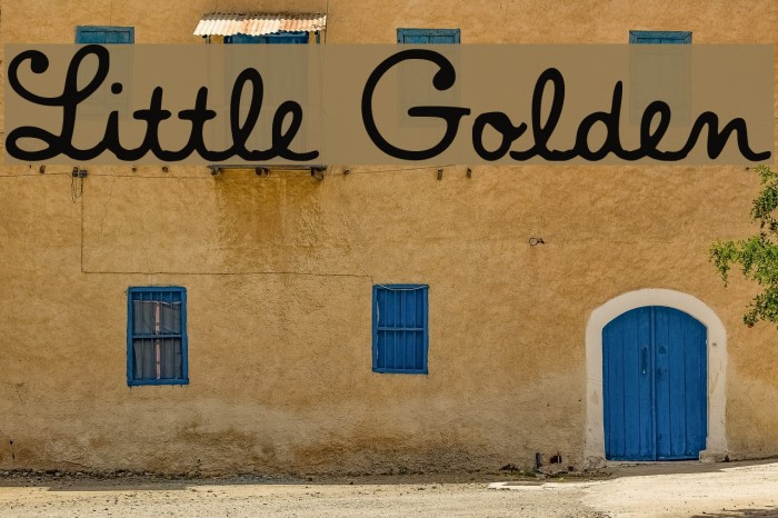 Little Golden Font examples