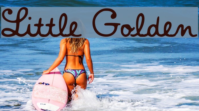 Little Golden Font examples