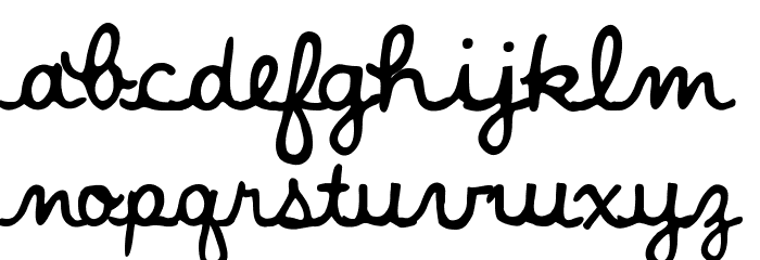 Little Golden Font LOWERCASE