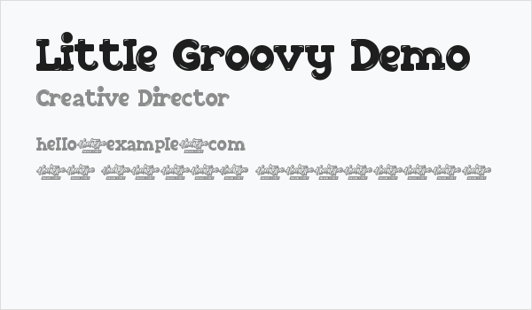 Little Groovy Demo Business Card