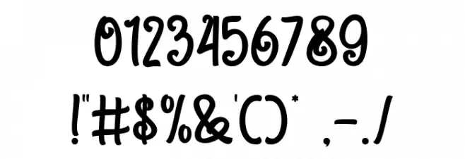 Little Hopper Font OTHER CHARS