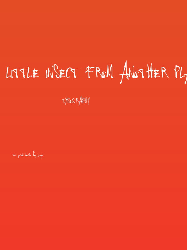 Little Insect from another planet Poster