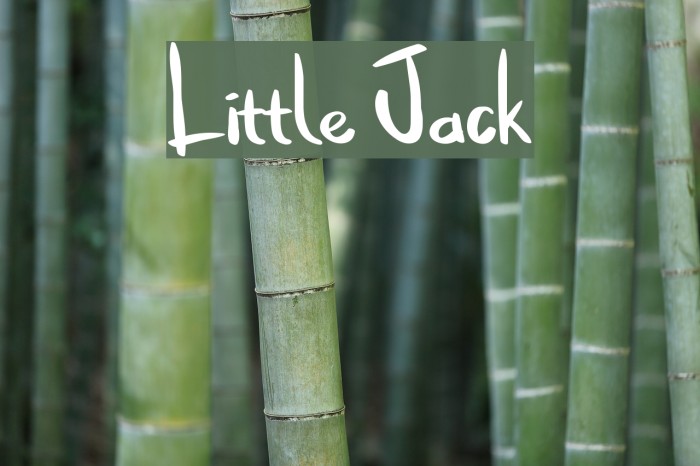 Little Jack Font examples