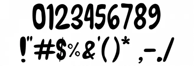 Little Jelly Font OTHER CHARS