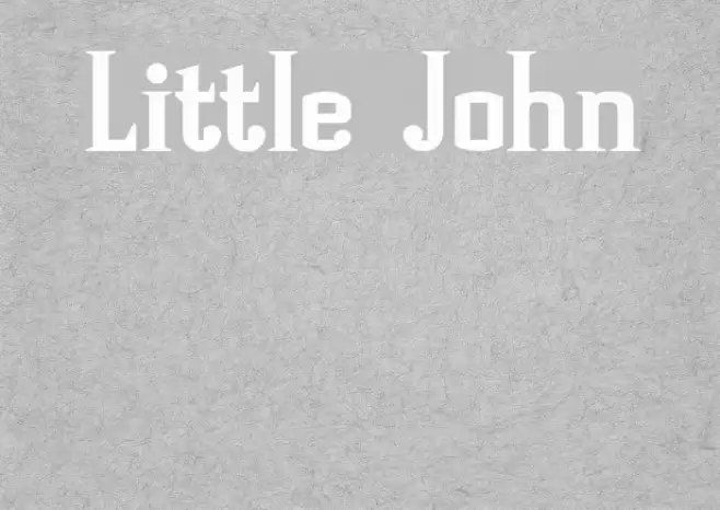 Little John Font examples