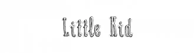 Little Kid  नि: शुल्क फ़ॉन्ट्स डाउनलोड