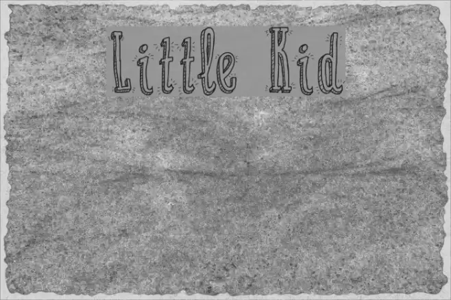 Little Kid Font examples