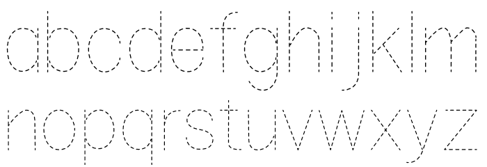 Little Kidos Font LOWERCASE