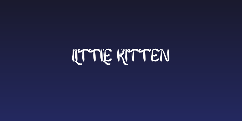 Little Kitten Social Header