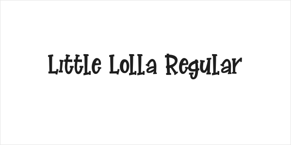 Little Lolla Regular Logo