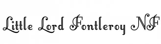 Little Lord Fontleroy NF  フリーフォントのダウンロード