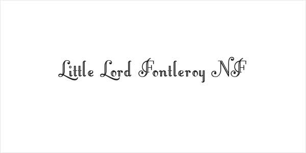 Little Lord Fontleroy NF Logo