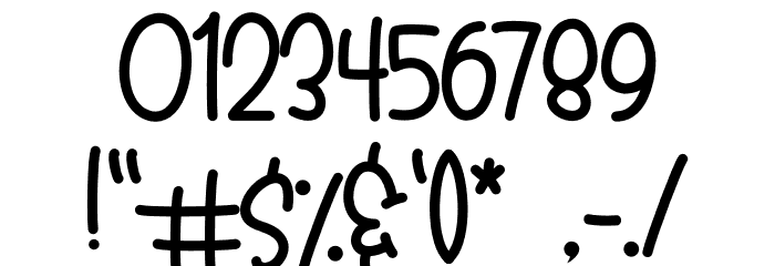 Little Marcopo Font OTHER CHARS