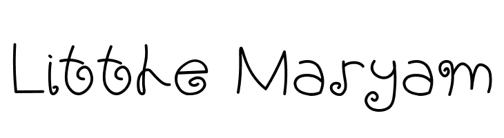 Little Maryam  Скачать бесплатные шрифты