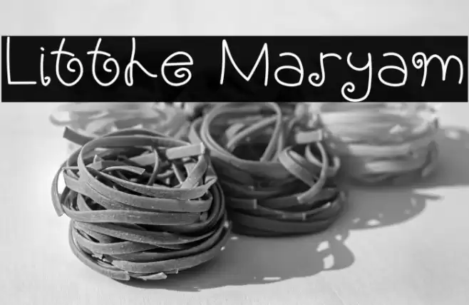 Little Maryam Font examples