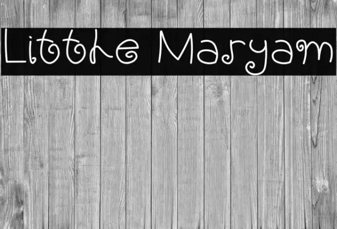 Little Maryam Font examples
