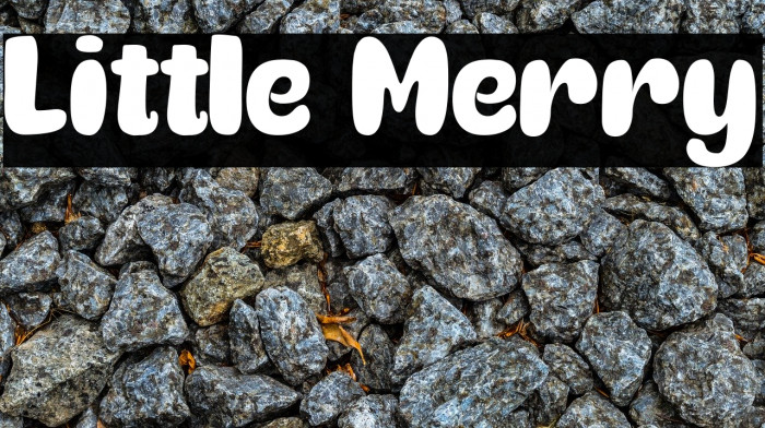 Little Merry Font examples