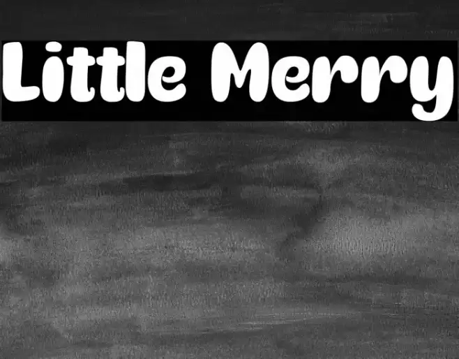 Little Merry Font examples