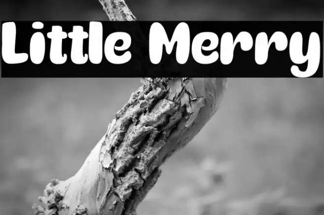 Little Merry Font examples