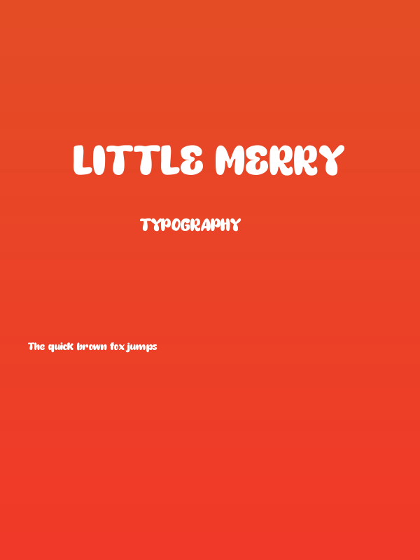 Little Merry Poster