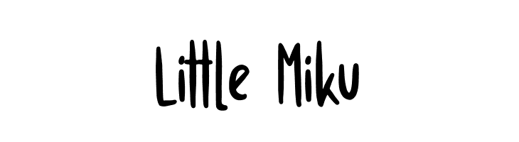 Little Miku  フリーフォントのダウンロード