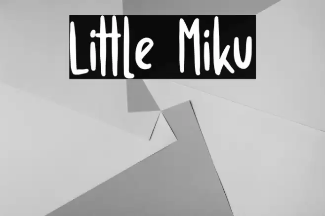 Little Miku Font examples