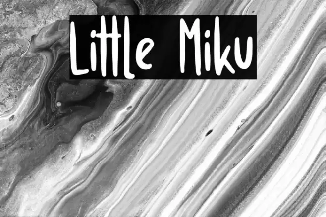 Little Miku Font examples