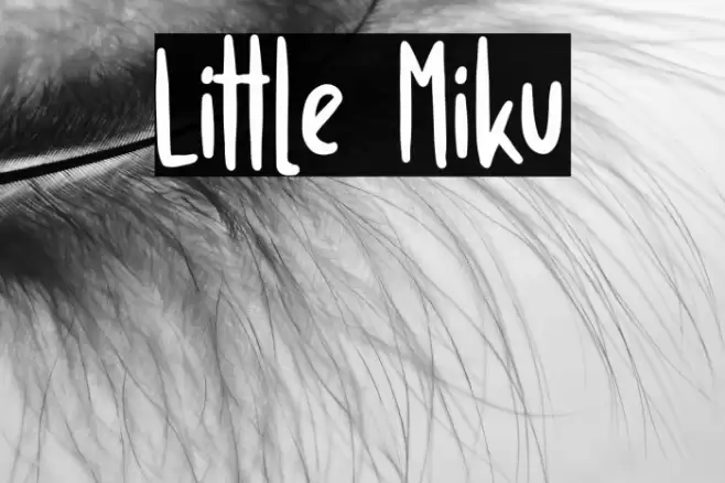 Little Miku Font examples