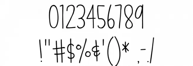 Little Miracles Font OTHER CHARS