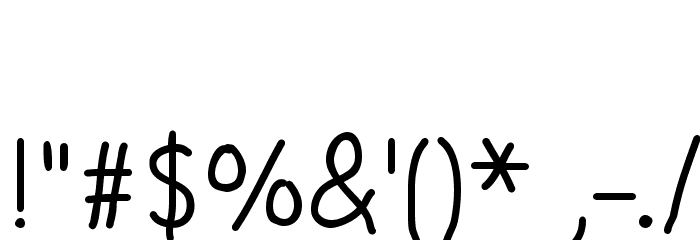 Little Miss Cursive Medium Font OTHER CHARS