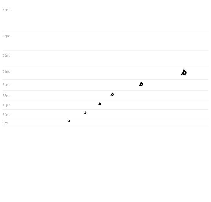 Little Miss Cursive Medium Waterfall