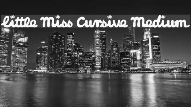 Little Miss Cursive Medium フォント examples