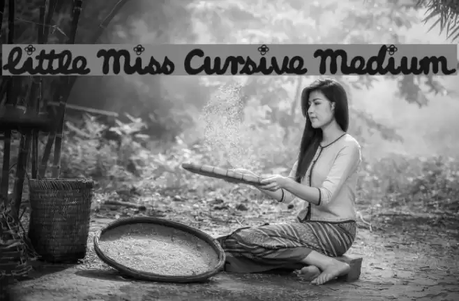 Little Miss Cursive Medium フォント examples