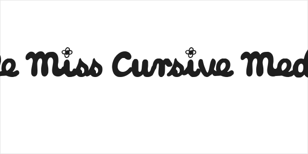 Little Miss Cursive Medium Logo