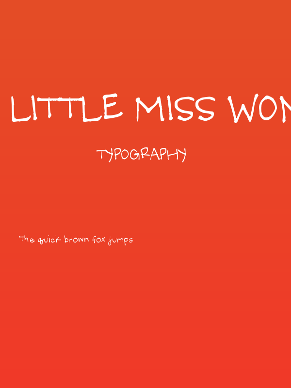 Little Miss Wonderful Poster