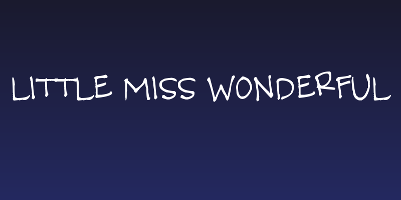 Little Miss Wonderful Social Header
