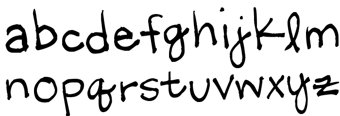 Little Miss Wonderful Font LOWERCASE