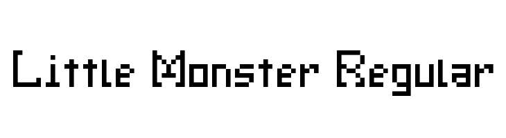 Little Monster Regular  font caratteri gratis