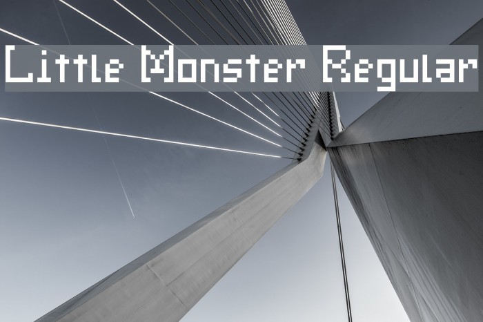 Little Monster Regular Font examples
