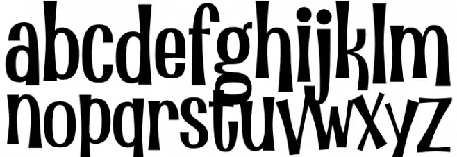 Little Monster फ़ॉन्ट लोअरकेस