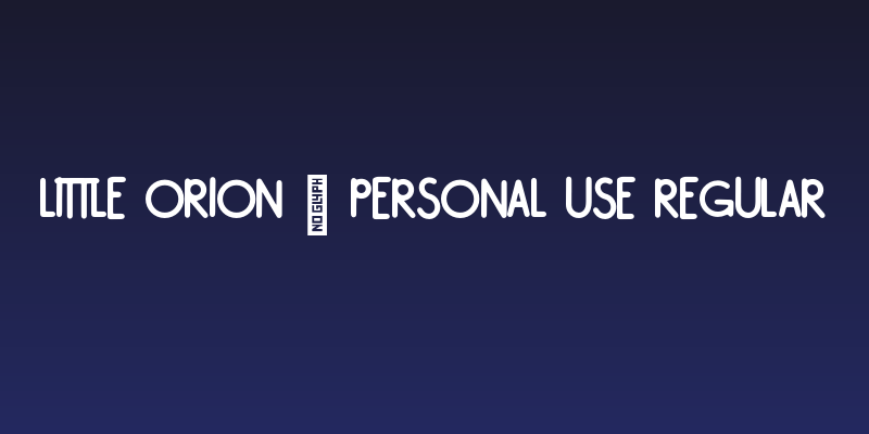 Little Orion - Personal Use Regular Social Header