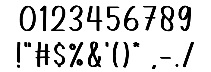 Little Panda Font OTHER CHARS