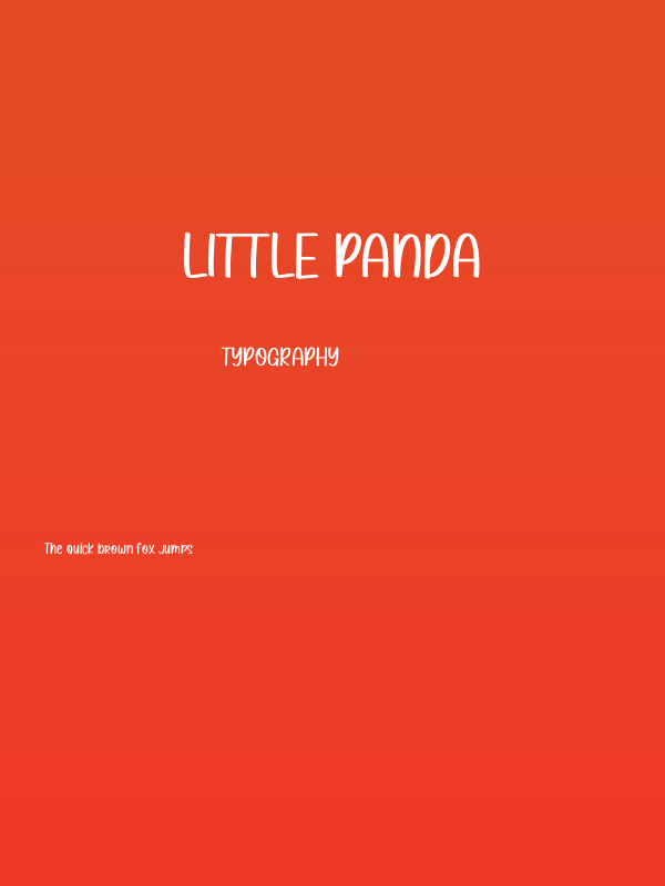 Little Panda Poster