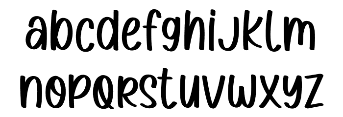 Little Panda Font LOWERCASE