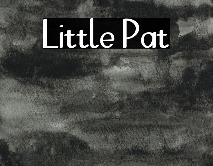 Little Pat Font examples