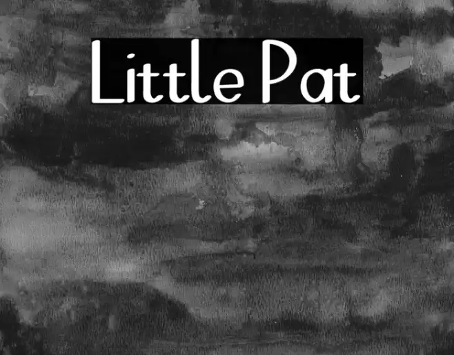 Little Pat Font examples
